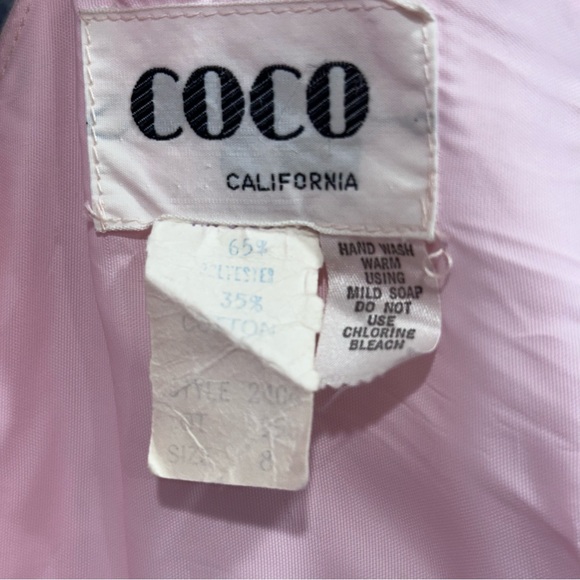 Vintage 70s Coco California maxi dress XS petal pink soft girl romantic angelic - Picture 8 of 11